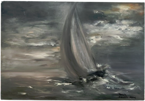 Voilier dans la tempête