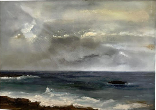 Percée du soleil sur la mer